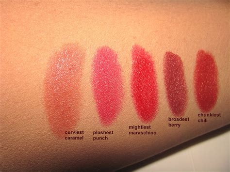 clinique chubby stick intense swatches.
